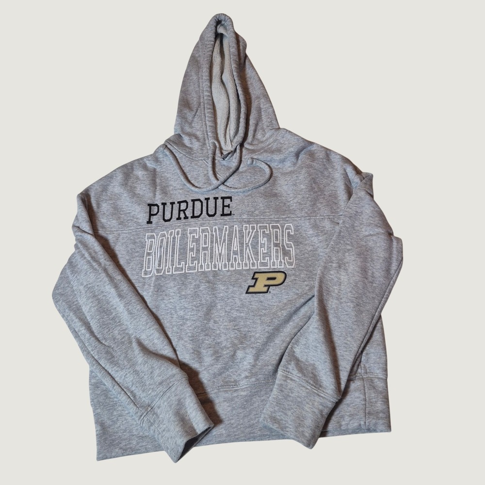 Sideline Apparel Purdue Boilermakers Hoodie Womens Small Sporty Gray Sweatshirt